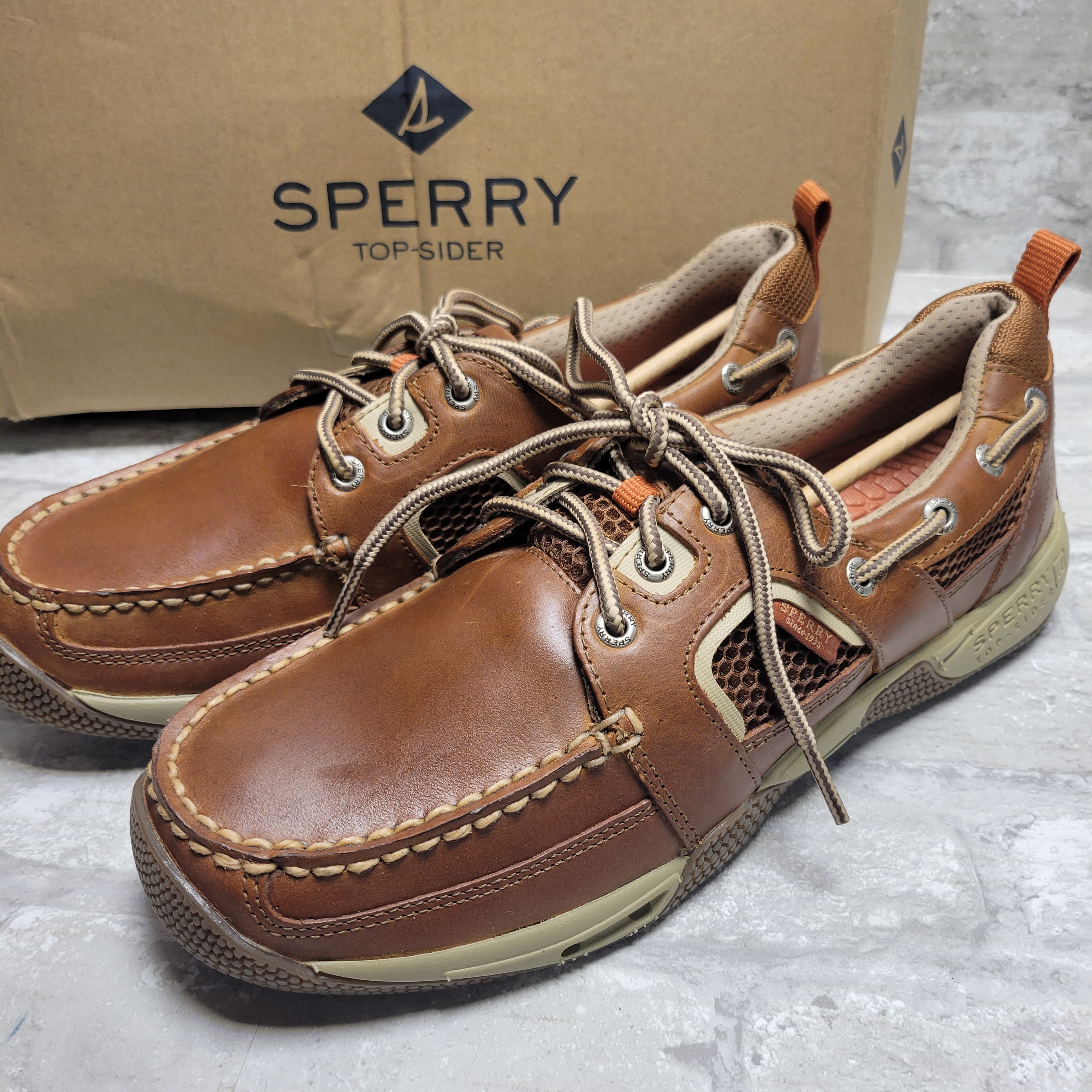 Sperry Men's Sea Kite Sport Moc Boat Shoe - Tan 9M (8086723363054)